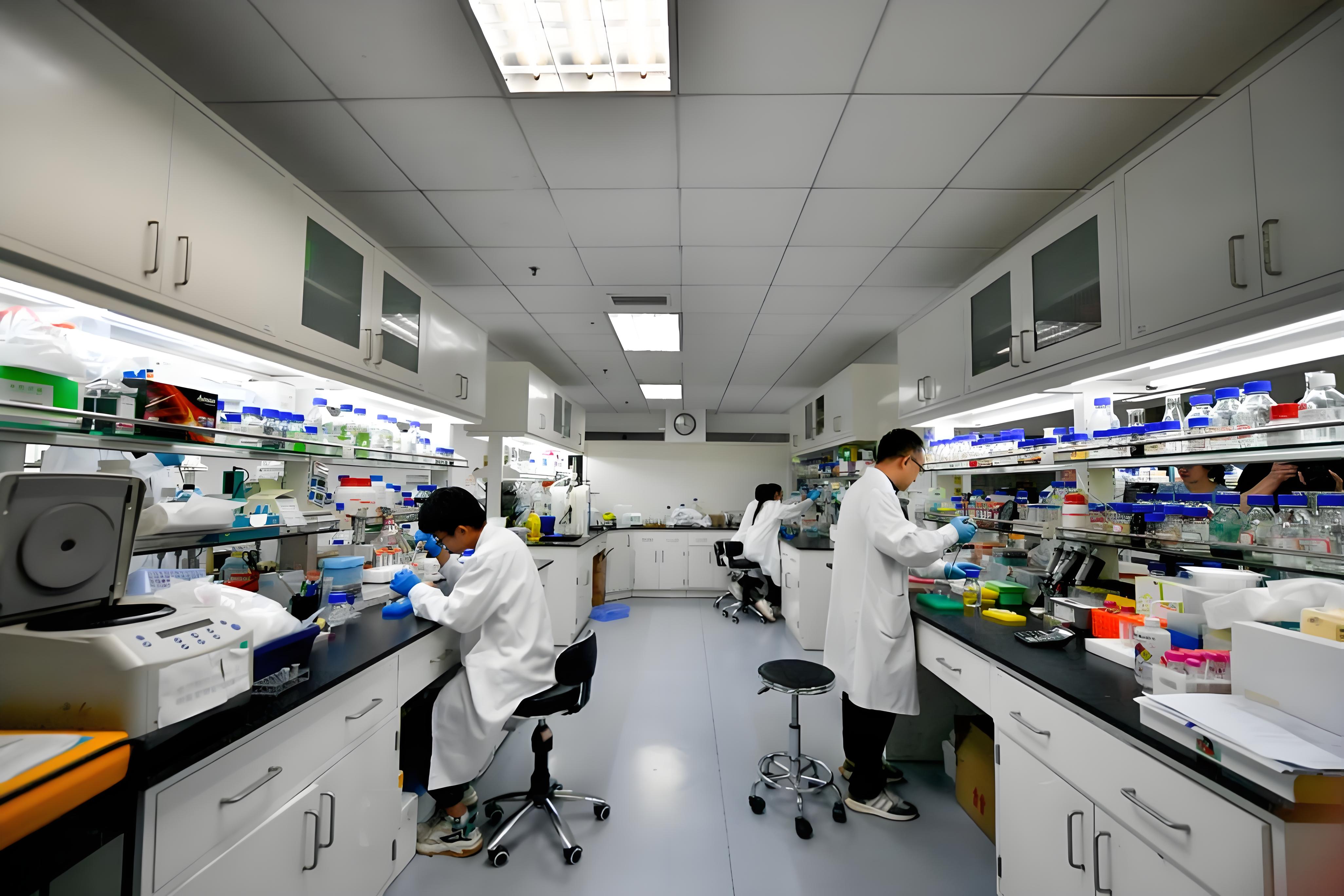 laboratory team scene